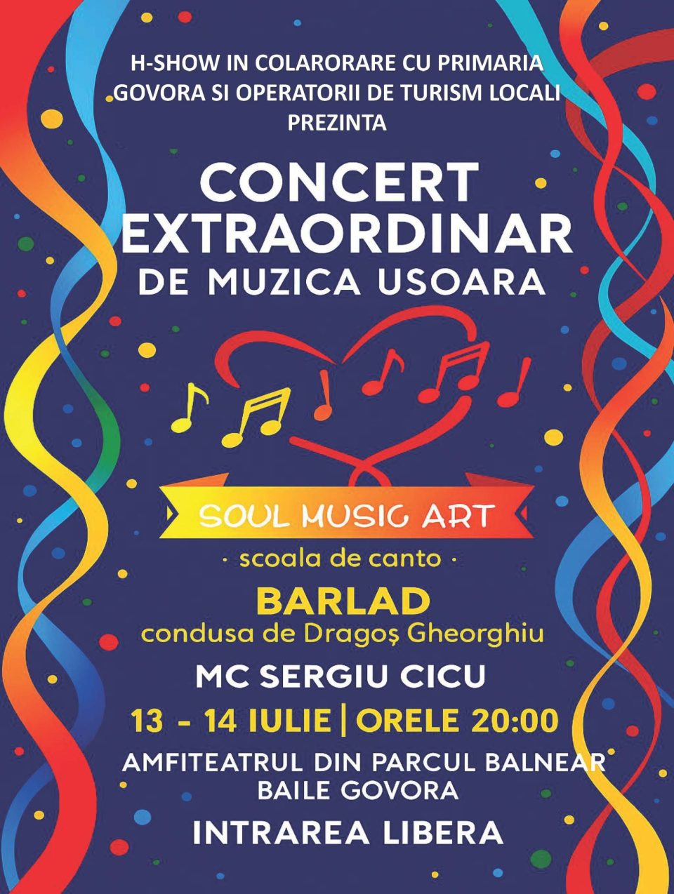 Afis spectacol muzica usoara