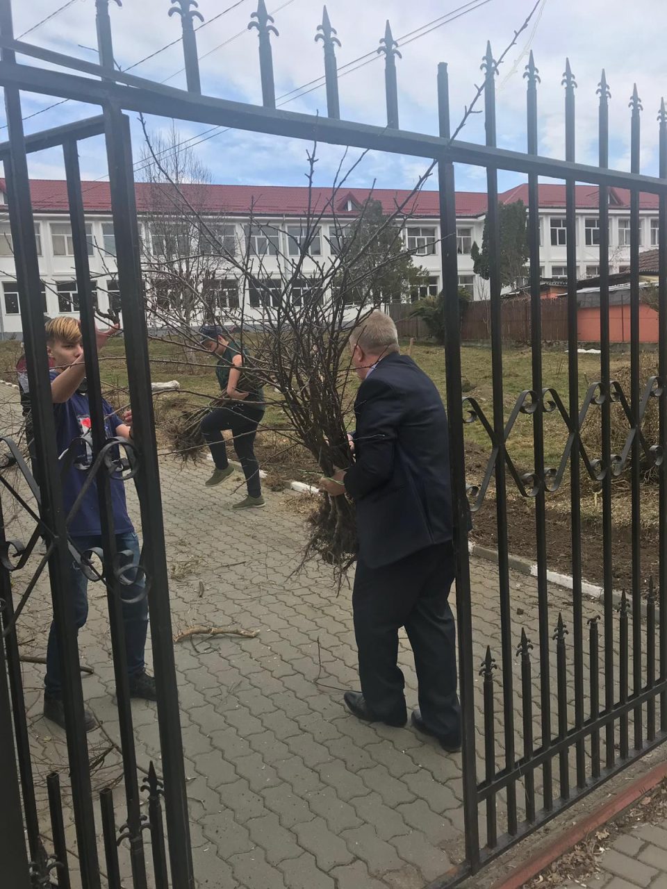 Galeria foto: Actiune de plantare de meri la Liceul Tehnologic Baile Govora