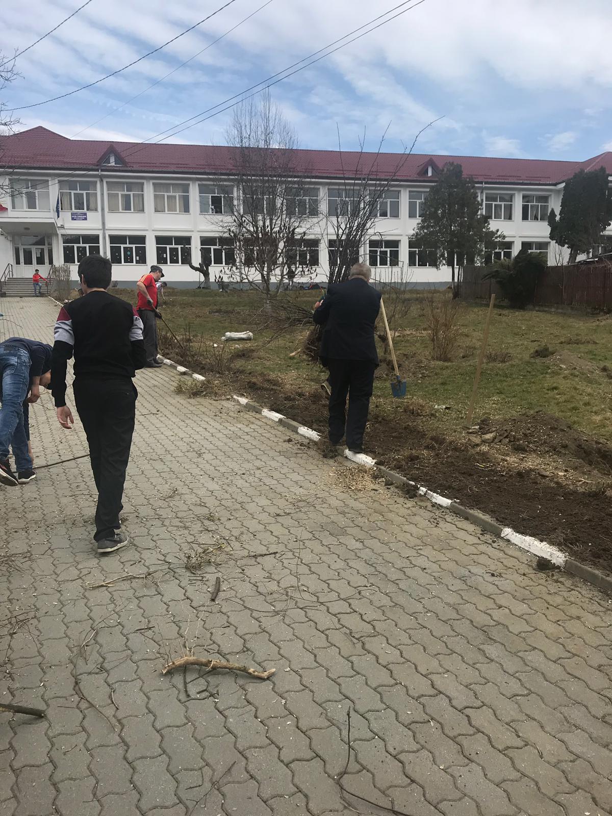 Actiune de plantare de meri la Liceul Tehnologic Baile Govora – fotografia 6