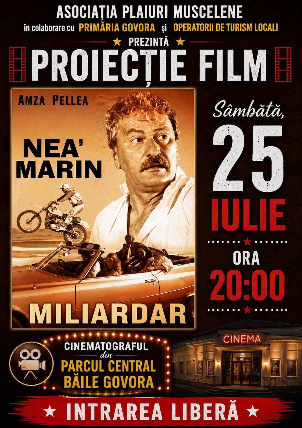 Proiecție de film românesc - Nea Mărin miliardar