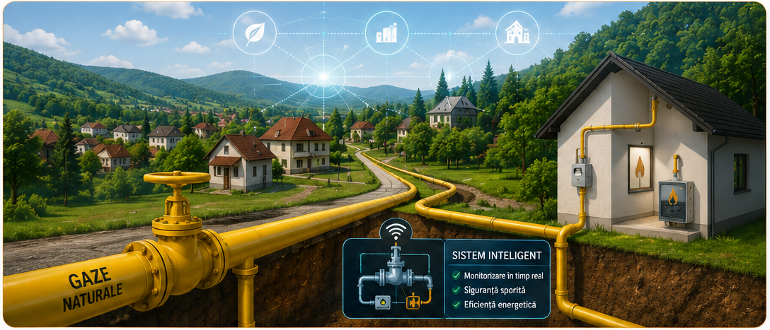 Înființare sistem inteligent de distribuție gaze naturale în Gătejești și Curăturile